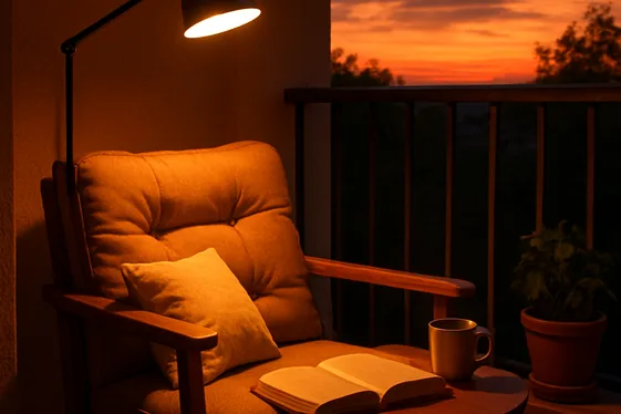 Creating a Cozy Reading Nook with Focused Lighting illustration