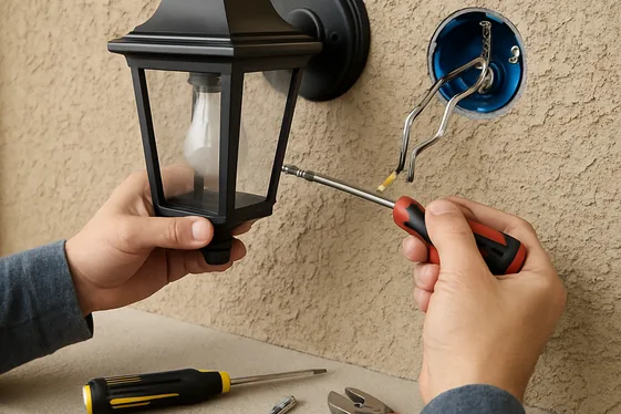 How to Install Weatherproof Wall Sconces in 4 Steps illustration