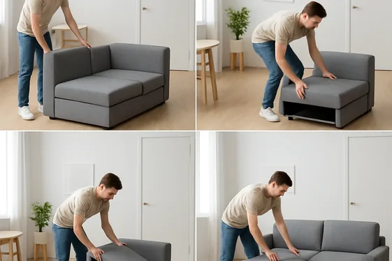 Step-by-Step: Installing a Fold-Out Couch illustration