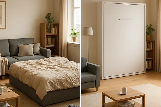 Before and After: Transforming with Fold-Down Wall Beds illustration
