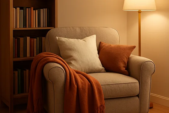Create a Reading Nook with Cozy Seating illustration