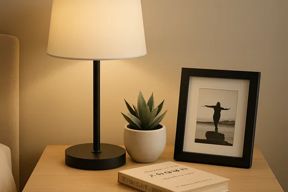 Opt for a Curated Nightstand Display illustration