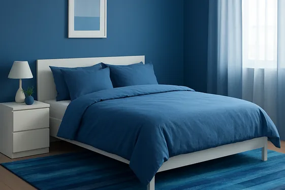 Using Blue Rugs to Anchor the Room illustration
