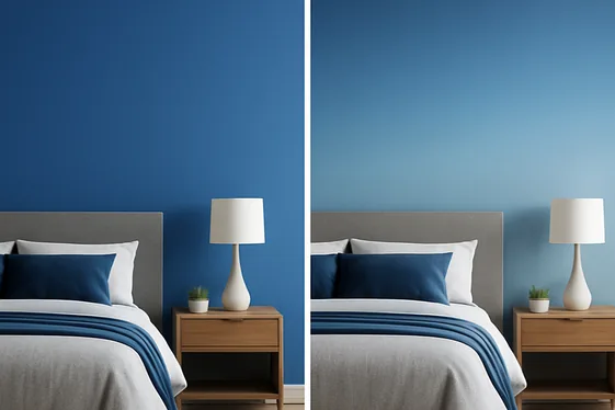 Playing with Ombre Blue Wall Treatments illustration