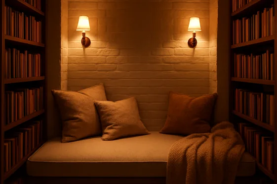 Install a Cozy Reading Nook with Soft Lighting illustration