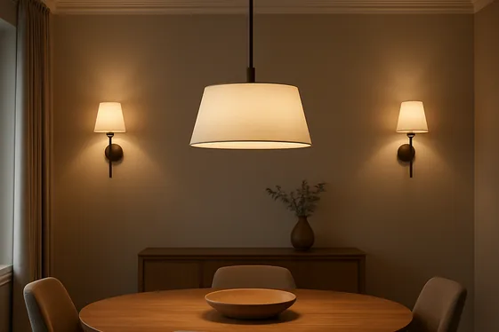 Layered Lighting: Combining Pendants with Wall Sconces illustration