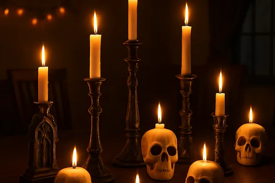 Scatter Gothic-Inspired Candle Holders illustration