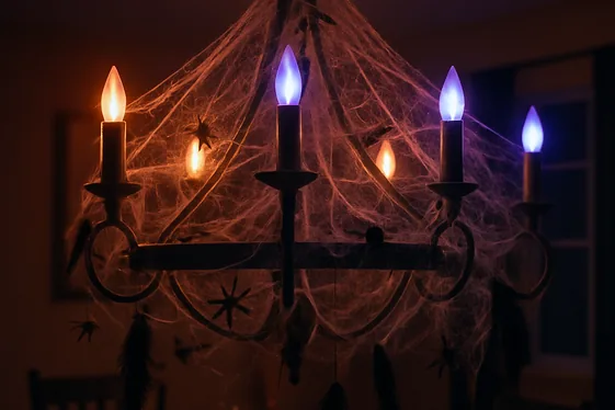 Hang a Statement Halloween Chandelier illustration