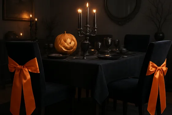 Transform Chairs with Themed Covers and Ribbons illustration