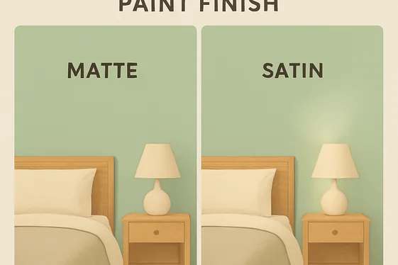 Comparison of Light Green Paint Finishes for Bedrooms illustration