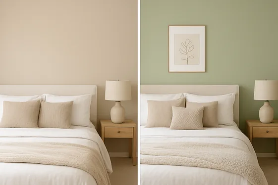 Switching from Neutral Walls to Light Green Shades illustration