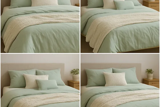 Layering Light Green Bedding for Depth and Warmth illustration