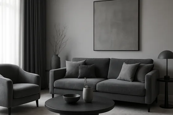 Monochromatic Gray: Sleek and Sophisticated illustration