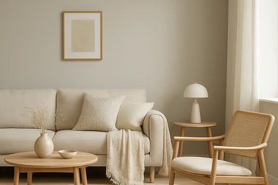 Ivory and Soft Gray: Clean and Minimal illustration