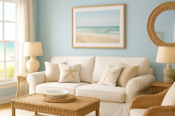 Coastal Blues and Whites: Breezy and Calm illustration