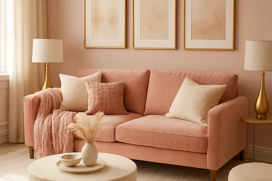 Blush Pink and Gold: Feminine Flair with Elegance illustration