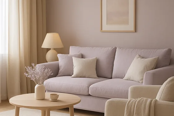 Soft Lavender and Cream: Gentle and Inviting illustration