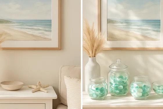 Before and After: Refreshing Your Space with Sea Glass Decor illustration