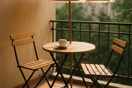 Add a Compact Dining Set for Al Fresco Meals illustration