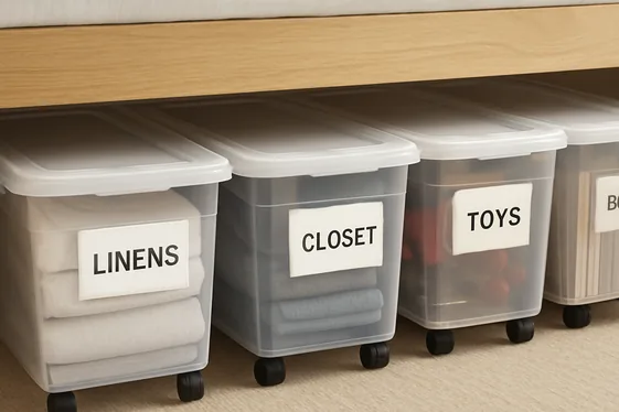 Step-by-Step Guide to Under-Bed Storage illustration