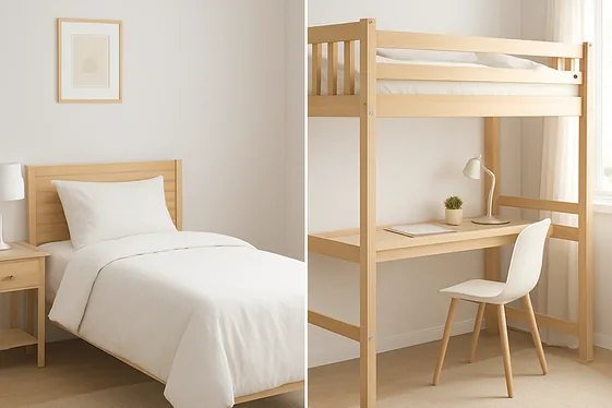 Comparison Table: Traditional vs. Loft Beds illustration