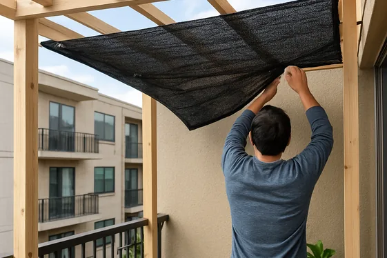 Steps to Install a Pergola Shade for Small Apartments illustration