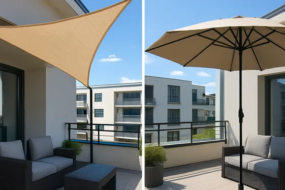 Shade Sails vs. Umbrellas: Which Fits Your Balcony Better? illustration