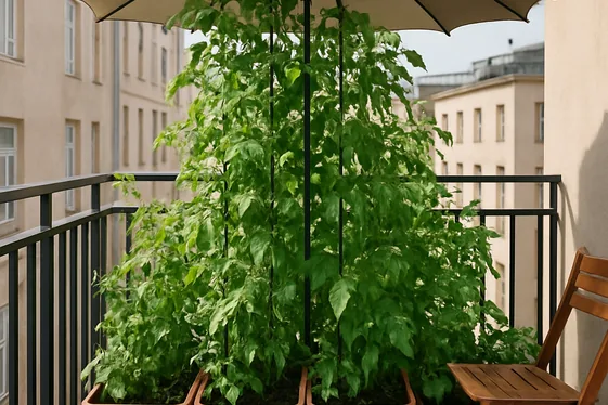 Vertical Garden Umbrellas for Compact Spaces illustration