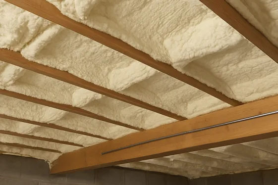 Quick Facts About Spray Foam Insulation on Basement Ceilings illustration