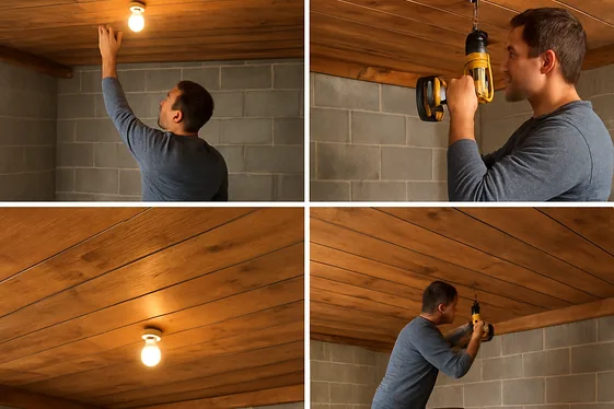 Wood Plank Ceiling for Warmth and Texture illustration