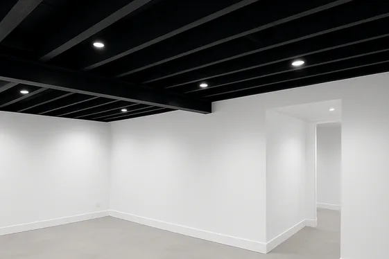 Exposed Joists Painted for Depth and Contrast illustration