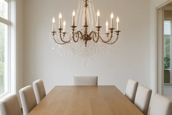 Choosing the Right Size Chandelier for Your Dining Room illustration