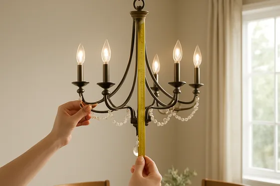 Step-By-Step: Selecting the Perfect Chain Length for Hanging Your Chandelier illustration