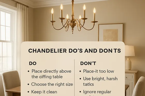 Do and Don’t Tips for Highlighting Your Chandelier illustration
