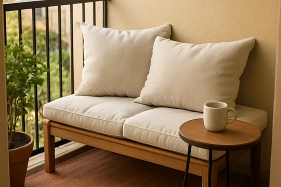 Create a Cozy Reading Nook with Weatherproof Cushions illustration