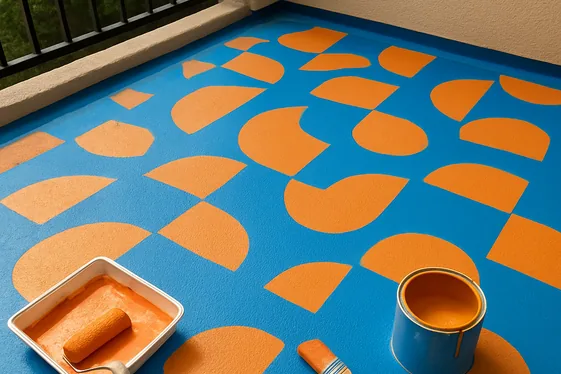 Paint Floor with Outdoor-Friendly Coatings illustration