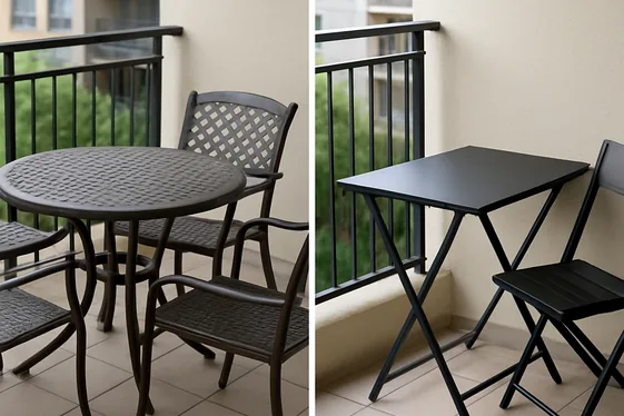 Opt for Foldable Tables and Chairs illustration