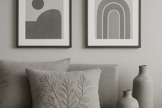 Personalize with Grey Art and Accessories illustration