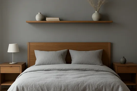 Add Warmth with Wood Accents in Grey Rooms illustration