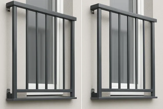 Comparison of Powder Coating vs. Painting Metal Juliet Balconies illustration