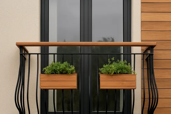 Mixing Materials: Combining Metal and Wood for Unique Balconies illustration
