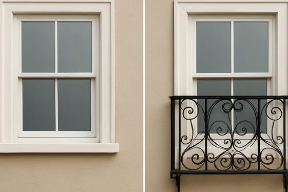 Before and After: How a Juliet Balcony Transformed a Basic Facade illustration