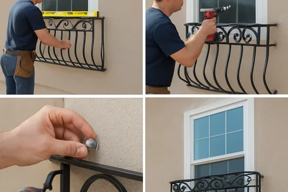 Steps to Installing a Custom Juliet Balcony Yourself illustration