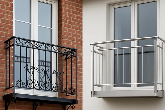 Iron vs. Stainless Steel Juliet Balconies: Which Suits Your Home? illustration