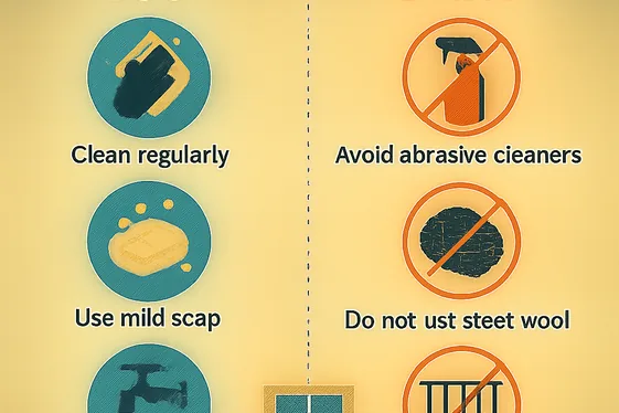 Do’s and Don’ts of Maintaining Your Juliet Balcony’s Finish illustration