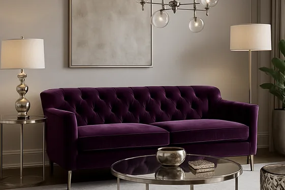 19 Purple and Silver Living Room Ideas for Glam Style Guide