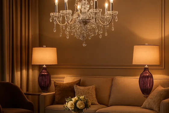 Do and Don’t for Purple and Silver Lighting Fixtures illustration
