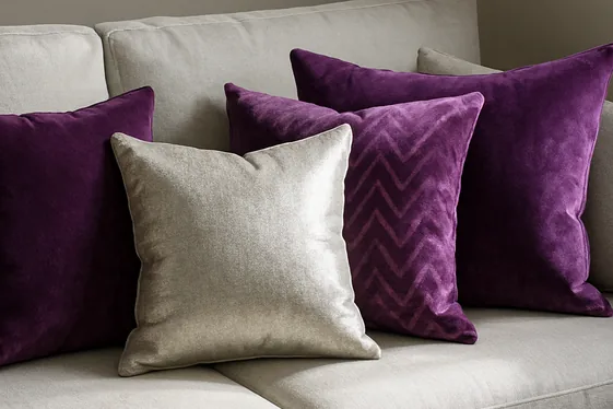 Quick Facts About Purple and Silver Throw Pillows illustration