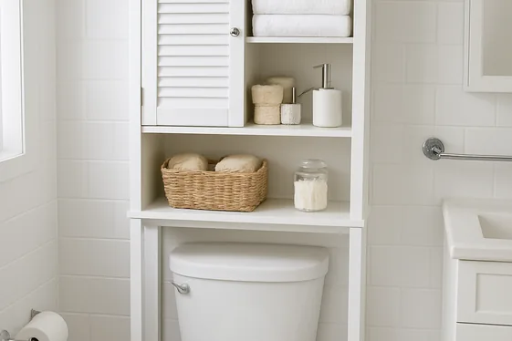 Quick Tip: Utilize Over-the-Toilet Storage Wisely illustration