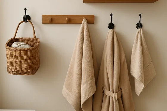Numbered Steps for Adding Hooks and Racks illustration